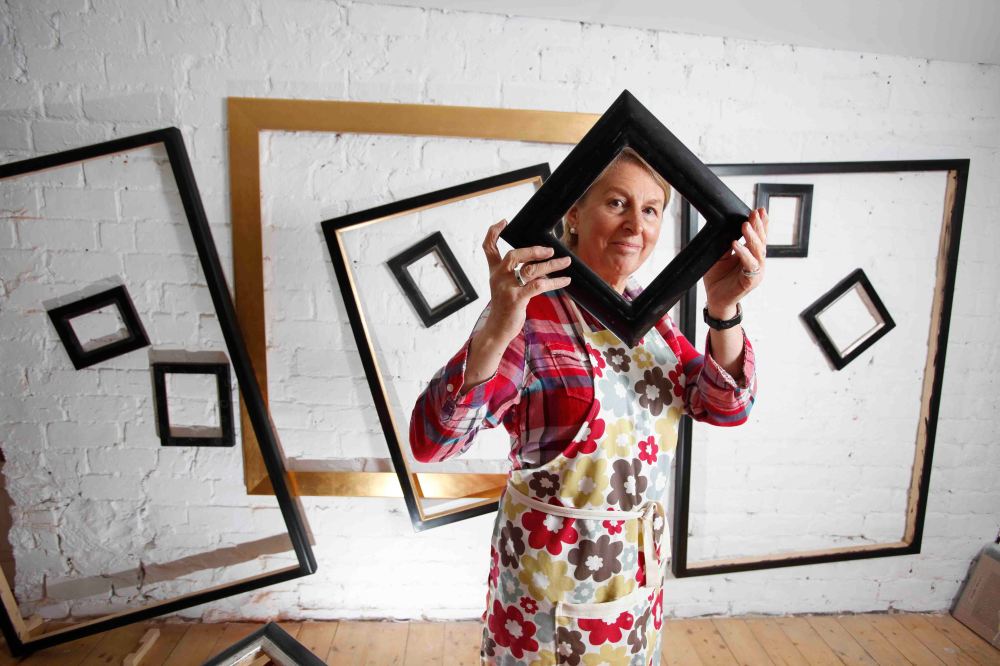 Pictures Martin Shields Herald and Times Group. Lifelines Shirly Jack , picture framer at Otago Picture Framers in Glasgow's West End